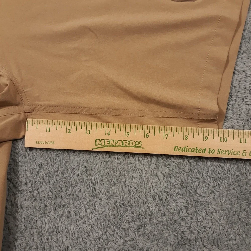 Eddie Bauer Shorts Mens Size 35 x 10 Hiking Outdoor Camping Travel Brown Cargo